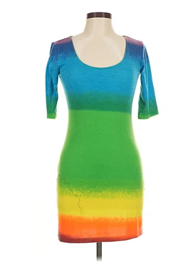 Pre-owned Derek Heart Casual Dress In Blue