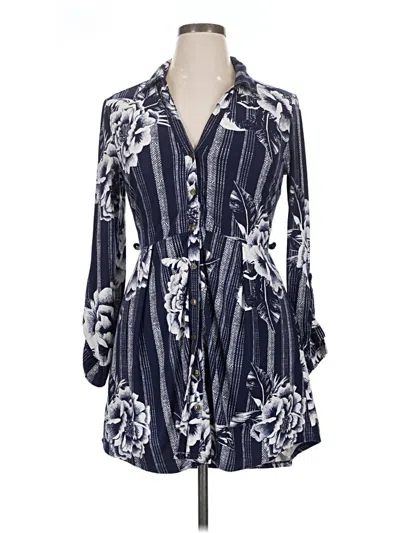 Pre-owned Derek Heart Casual Dress In Blue