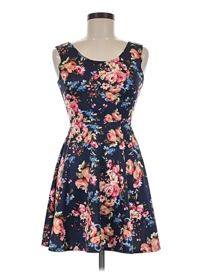 Pre-owned Derek Heart Casual Dress In Blue