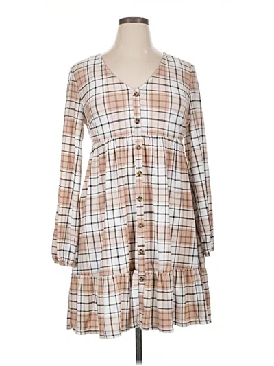 Pre-owned Derek Heart Casual Dress In Brown