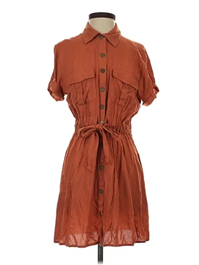 Pre-owned Derek Heart Casual Dress In Brown