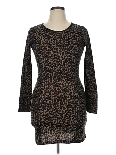 Pre-owned Derek Heart Casual Dress In Brown
