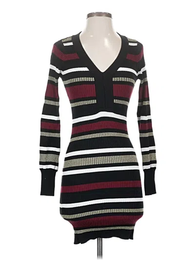 Pre-owned Derek Heart Casual Dress In Burgundy