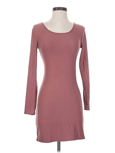 Pre-owned Derek Heart Casual Dress In Burgundy