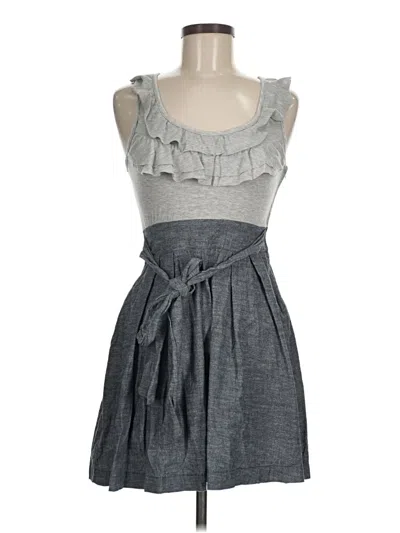 Pre-owned Derek Heart Casual Dress In Gray