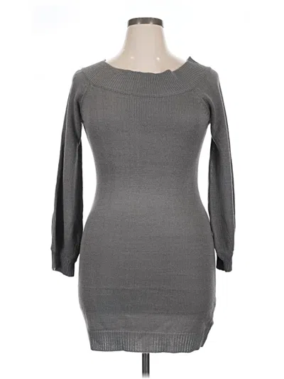 Pre-owned Derek Heart Casual Dress In Gray