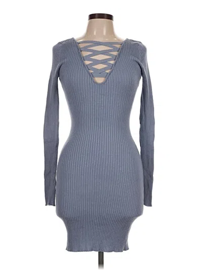 Pre-owned Derek Heart Casual Dress In Gray