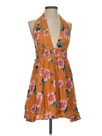 Pre-owned Derek Heart Casual Dress In Orange