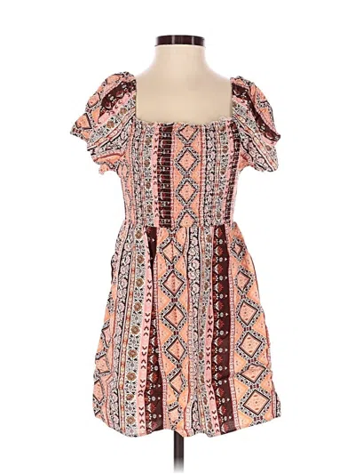 Pre-owned Derek Heart Casual Dress In Orange