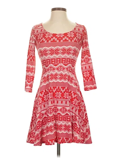 Pre-owned Derek Heart Casual Dress In Red