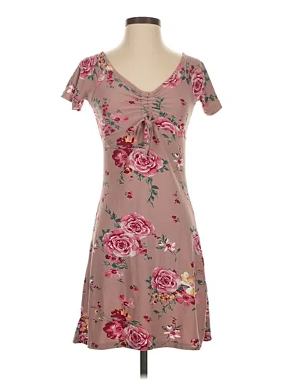 Pre-owned Derek Heart Casual Dress In Tan