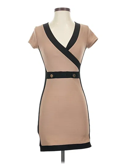 Pre-owned Derek Heart Casual Dress In Tan
