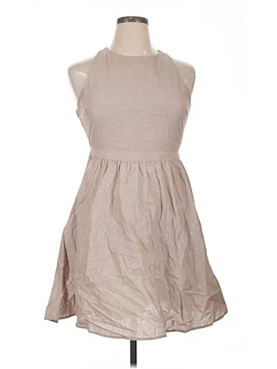Pre-owned Derek Heart Casual Dress In Tan
