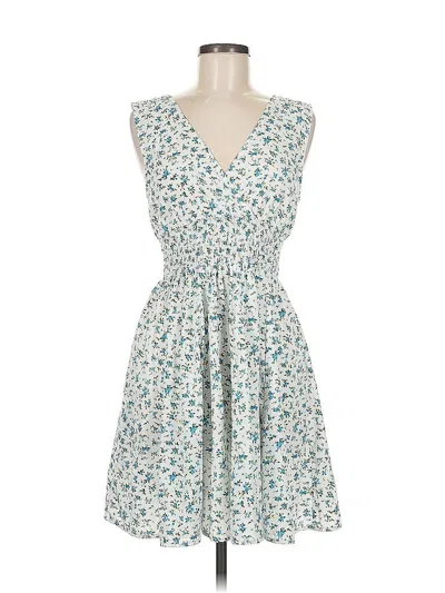 Pre-owned Derek Heart Casual Dress In White