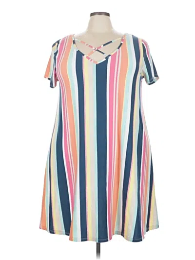 Pre-owned Derek Heart Casual Dress In White