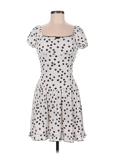 Pre-owned Derek Heart Casual Dress In White