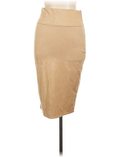 Pre-owned Derek Heart Casual Skirt In Tan