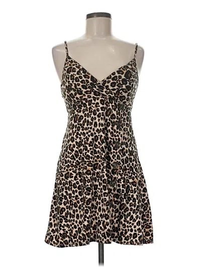 Pre-owned Derek Heart Cocktail Dress In Brown