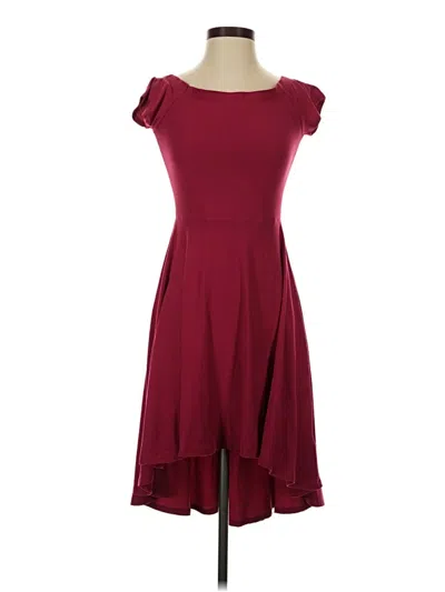 Pre-owned Derek Heart Cocktail Dress In Burgundy