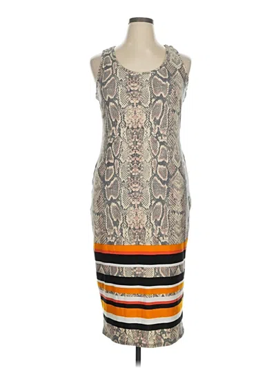 Pre-owned Derek Heart Cocktail Dress In Gray