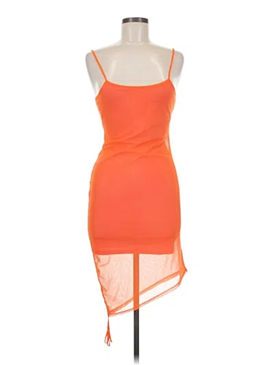 Pre-owned Derek Heart Cocktail Dress In Orange