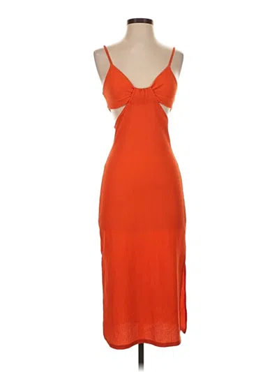 Pre-owned Derek Heart Cocktail Dress In Orange