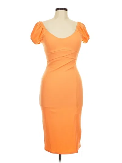 Pre-owned Derek Heart Cocktail Dress In Orange