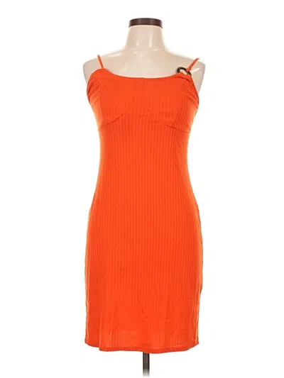 Pre-owned Derek Heart Cocktail Dress In Orange