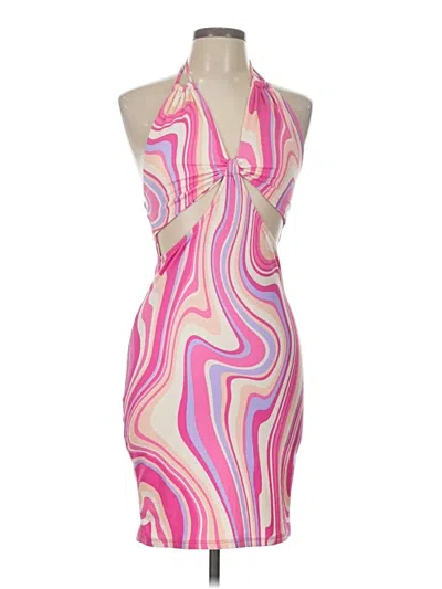 Pre-owned Derek Heart Cocktail Dress In Pink