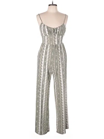 Pre-owned Derek Heart Jumpsuit In Silver