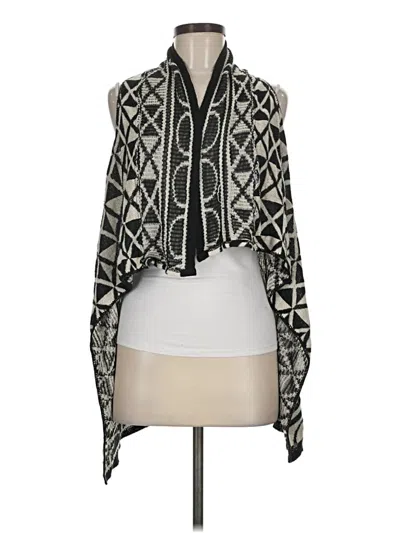 Pre-owned Derek Heart Kimono In Black
