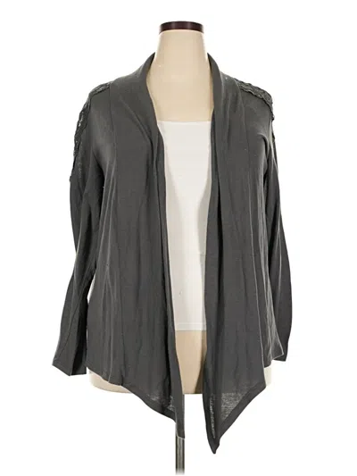 Pre-owned Derek Heart Kimono In Gray