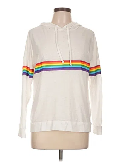 Pre-owned Derek Heart Long Sleeve T-shirt In Ivory