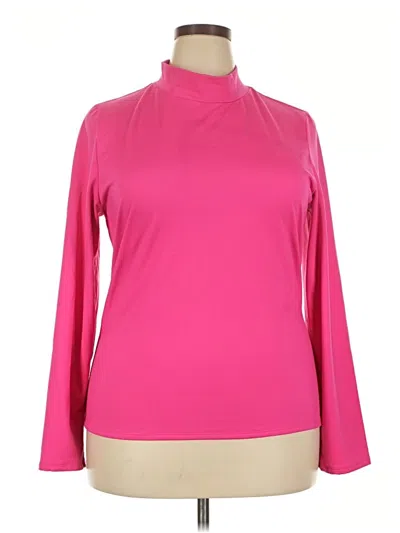 Pre-owned Derek Heart Long Sleeve Turtleneck In Pink