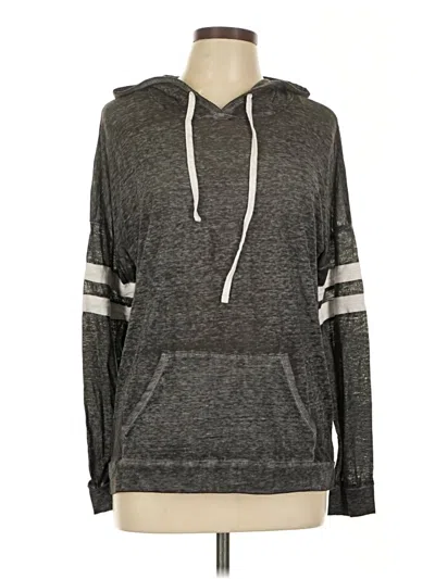 Pre-owned Derek Heart Pullover Hoodie In Gray