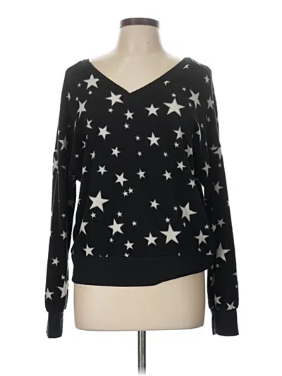 Pre-owned Derek Heart Pullover Sweater In Black