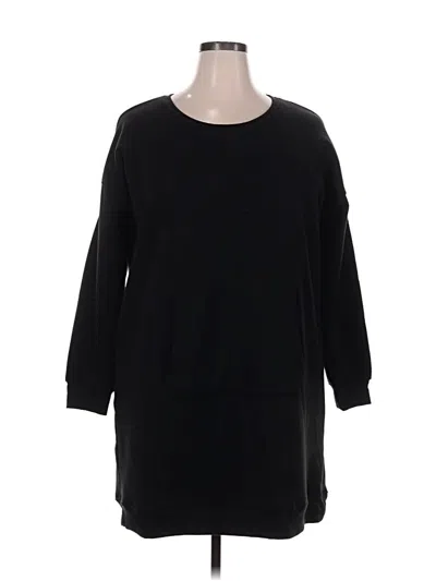 Pre-owned Derek Heart Pullover Sweater In Black