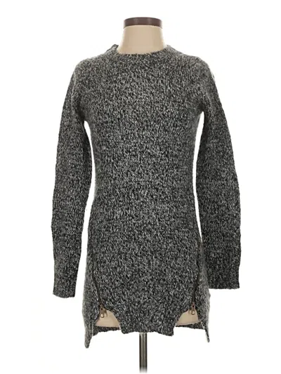 Pre-owned Derek Heart Pullover Sweater In Gray