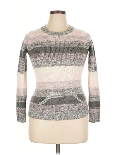 Pre-owned Derek Heart Pullover Sweater In Gray