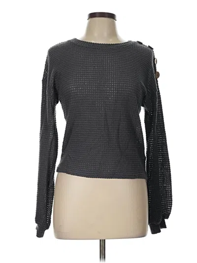 Pre-owned Derek Heart Pullover Sweater In Gray
