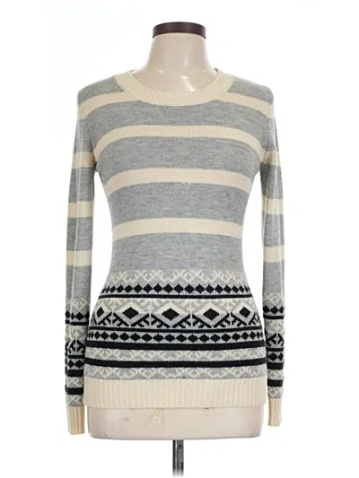 Pre-owned Derek Heart Pullover Sweater In Gray