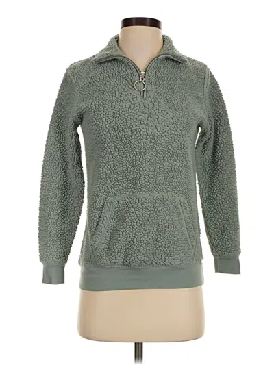 Pre-owned Derek Heart Pullover Sweater In Green