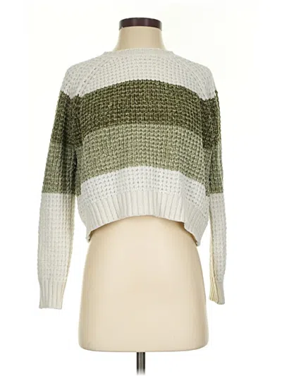 Pre-owned Derek Heart Pullover Sweater In Green