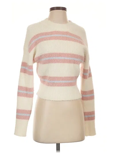 Pre-owned Derek Heart Pullover Sweater In Ivory
