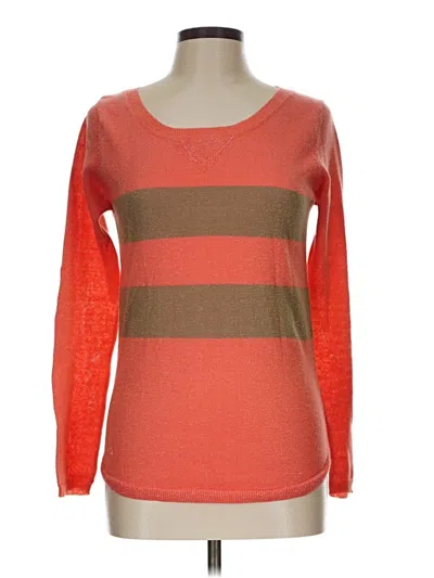 Pre-owned Derek Heart Pullover Sweater In Orange