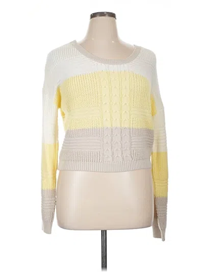 Pre-owned Derek Heart Pullover Sweater In Yellow