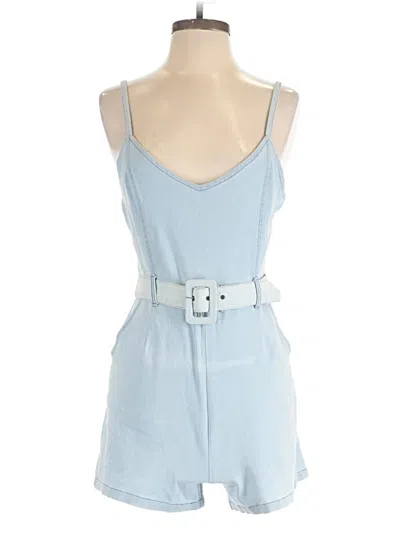 Pre-owned Derek Heart Romper In Blue