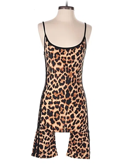 Pre-owned Derek Heart Romper In Brown