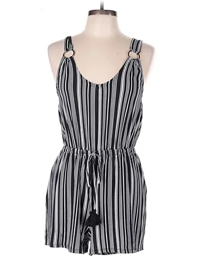 Pre-owned Derek Heart Romper In Gray