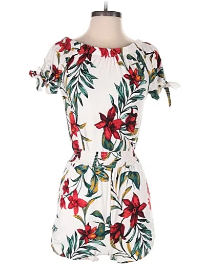 Pre-owned Derek Heart Romper In White